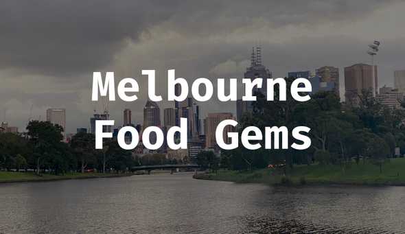 Melbourne Food Gems Header
