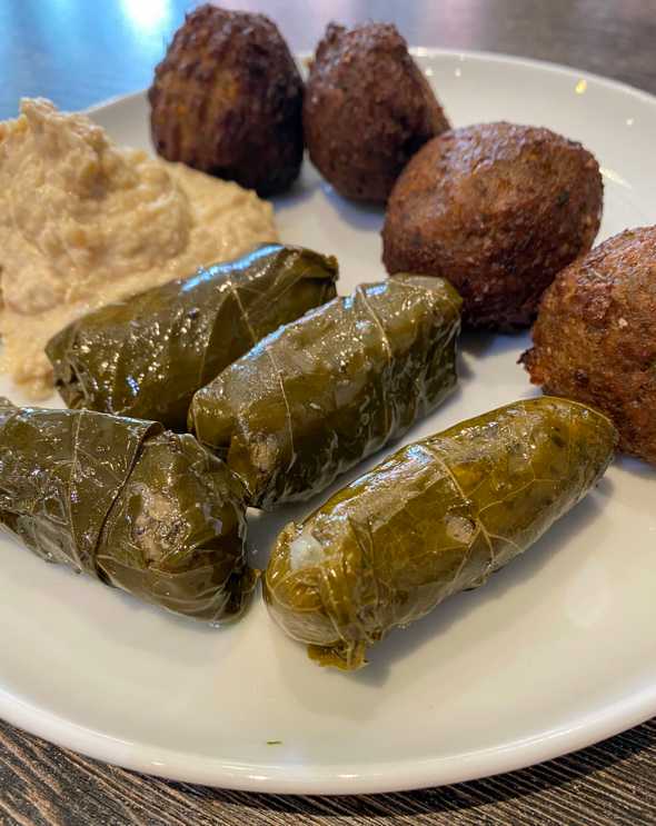 domades and falafel